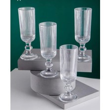Yzhome 6'lı Kristal Cam Kahve Yanı Su Bardağı Kadeh Kupa Bardak