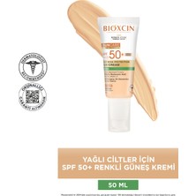 Bioxcin Sun Care Yağlı Ciltler İçin Spf 50 Çok Yüksek Korumalı Renkli Güneş Kremi 50 Ml