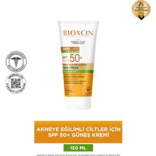 Bioxcin Sun Care Akneye Eğilimli Ciltler İçin Güneş Kremi 50 Spf - Akne, Dry Touch, Mat - Büyük Boy 150 ml