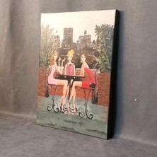 Uretti - Gülnur 8452 6171 El Yapımı Üç Kız Duvar Panosu