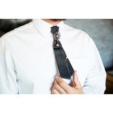 Şık ve Özgün: Bohem Moda El Yapımı Vintage Kadın/erkek Kravat Kolye