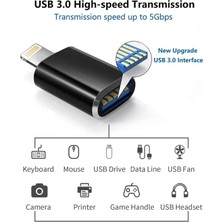 Golden Tech Apple Lightning Uyumlu USB 3.0 (Yüksek Hızlı) Veri Aktarımı Otg Çevirici Dönüştürücü Adaptör