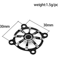 Parallax 30X30MM Alüminyum Alaşımlı Soğutma Fanı Kapağı Rc Motor Kırmızı (Yurt Dışından)