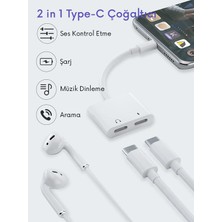 Erdineks Çift Type-C Dönüştürücü | Şarj + Kulaklık Kullanımı | Hi-Fi Ses Destekli | Tak & Çalıştır