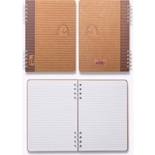Prestij Elephant Kraft Çizgili Defter
