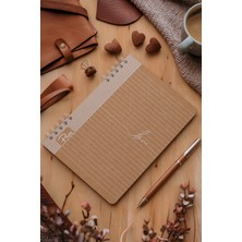 Prestij Love Kraft Çizgili Defter