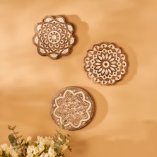 Bella Maison Daira Mango Ağacı Duvar Süsü Naturel (20x20x1,8  cm )