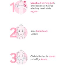 Sensibio Foaming Gel Hassas ve Normal Ciltler için Nemlendirici Etkili Durulanan Micellar Yüz Temizleme Jeli 100 ml