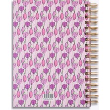Denden Spiralli 2025 Lilac Tulipa Ajanda , 17X24 cm