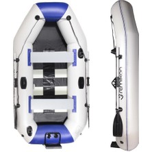 Remıxon 2.40M*128CM 0.70MM Izgara Taban Şişme Bot (Gray Blue)