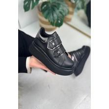 Günlük Kadın Sneaker Cırt Cırtlı Yüksek Topuk Tırtıklı Kaymaz Taban Yürüyüş Spor Ayakkabı 251