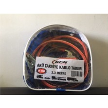 Akü Takviye Aktarma Kablosu  Çantalı Tip 2.3 Metre 25MM