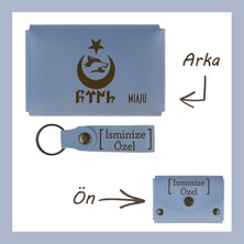 Miawiki Gök Mavi, Göktürkçe Türk Armalı, Isme Özel Cüzdan ve Anahtarlık Seti, Sevgiliye Özel Muhteşem