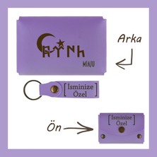 Miawiki Mor Menekşe, Göktürk Motifleriyle Bezenmiş Isme Özel Cüzdan ve Anahtarlık, Kültürünü Yanında Taşı