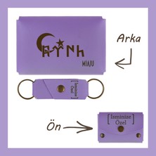 Miawiki Mor Menekşe, Vatan Sevgisini Üzerinde Taşı, Ayyıldızlı Kişisel Cüzdan ve Anahtarlık, Anlamlı Hediye