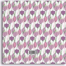 My Mia Art Pembe Lale  Kenar Baskılı Defter, 16X16 cm