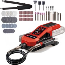 Einhell Akülü Taşlama/Gravür Aleti TE-MT 18/34 Li Solo Power X-Change (18 V, 92 cm gravür pimi, hız ayarı, 55 parçalı aksesuar seti dahil, akü dahil değildir) - 4419360
