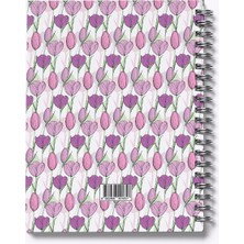 My Mia Art Tulip-Midi  Sert Kapak Spiralli Defter, 14X20 cm