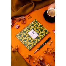 My Mia Art Magnolia-Midi  Sert Kapak Spiralli Defter, 14X20 cm
