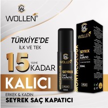 Wollen 50 ml Seyrek Saç Kapatıcı Dolgunlaştırıcı Sıvı Krem Siyah Renk