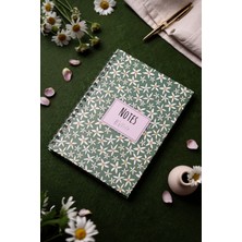 My Mia Art Starflower-Big   Sert Kapak Spiralli Defter, 17X24 cm