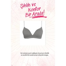 Hepsine Rakip Genç Kız Alıştırma Penye Sütyen Pamuklu Soft Kap Iç Çamaşırı