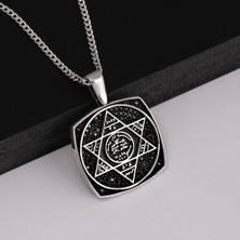 Gümüş Pazarım Kuru Kafa Gümüş Erkek Kolye