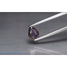 Aries 1.03 ct 6.7x5.5  mm Pear Natural Purple Spinel, Myanmar
