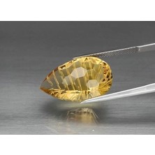 Aries 14.58 ct 21X14  mm Vvs Pear Natural Yellow Citrine, Brazil