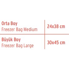 Koroplast Büyük Boy Buzdolabı Poşeti 30x45 cm, 20'li Paket