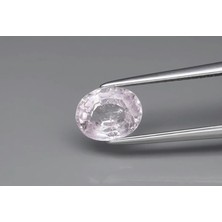 Aries 1.43 ct 7.5X6  mm Oval Very Light Pink Sapphire Madagascar *heated