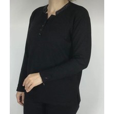 Ece Giyim Yakası Taşlı ve Düğmeli Spor Anne Bluz