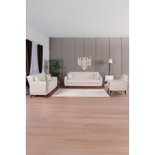 Linda Koltuk Takımı 3 2 B B Krem