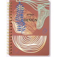 Denden Redactar Kırmızı Spiralli Defter, 17X24 cm
