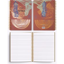 Denden Redactar Kırmızı Spiralli Defter, 17X24 cm