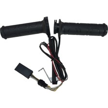 Motosiklet Isıtmalı Elcik 4 Kademeli Çift Gaz Telli