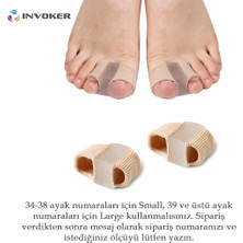 İnvoker Ayarlı Halluks  Bunyon Ayak Baş Parmak Kemik Eğriliği Düzeltme Aparatı Gece Ateli 3 Lü Set