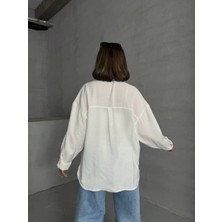 Arzu Has Butik Yeni Sezon Düşük Omuz Oversize Gömlek