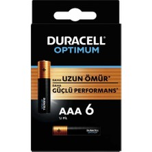 Duracell 6lı Optimum Aaa Kalem Pil