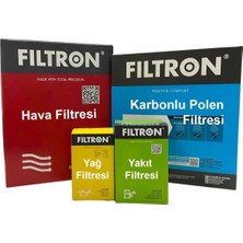 Filtron Kia Xceed 1.6 Crdı Dizel Filtron Filtre Bakım Seti 2019-2022 Hava+Yağ+Yakıt+Karbonlu Polen