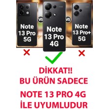 3gen Case Xiaomi Redmi Note 13 Pro 4g Uyumlu Darbe Önleyici Mat Renkli Esnek Viera Kılıf
