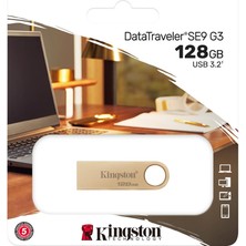 Kingston DTSE9G3-128GB 128GB 220MB-s Metal USB 3.2 Gen 1 DataTraveler SE9 G3 Flash Bellek