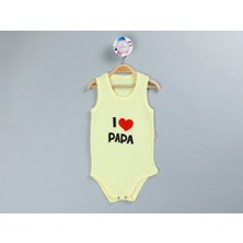 Bebe Body I Papa Baskılı 9 Ay Hardal