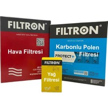 Filtron Kia Stonic 1.4 Benzinli Filtron Filtre Bakım Seti 2018 Sonrası Hava+Yağ+Karbonlu Polen