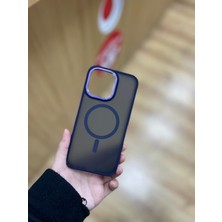 Apple Iphone 15 Pro Max Uyumlu Magsafe Destekli ve Buz Cam Tasarım Telefon  Kılıfı