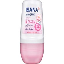 Isana Deodorant Roll On Çiçek Kokulu, 24 Saate Kadar Etkili 50 ml