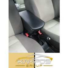 Carface Fiat Linea Siyah Deri Kol Dayama Kolçak MDF Malzeme ile Şık Tasarım ve Dayanıklı Yapı