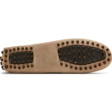 Derimod Kadın Bej Süet Deri Penny Loafer 25SFD290310