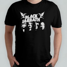 Pixxa Black Sabbath %100 Pamuklu Bisiklet Yaka T-Shirt Model 1