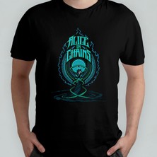 Pixxa Alice In Chains - Grunge %100 Pamuklu Bisiklet Yaka T-Shirt Model 1